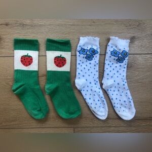 Mini rodini strawberry and flower socks